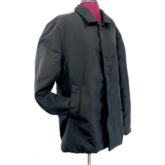 Club Monaco Mens Black puff Jacket Waterproof Business Casual Puff Coat L - Picture 2 of 12